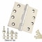 Embassy 4-1/2 x 4-1/2 Solid Brass Ball Bearing Hinge, Polished Nickel Finish with Flat Tips 4545BBUS14F-1 - alternate 3